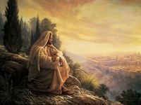 Christ looking at Jerusalem