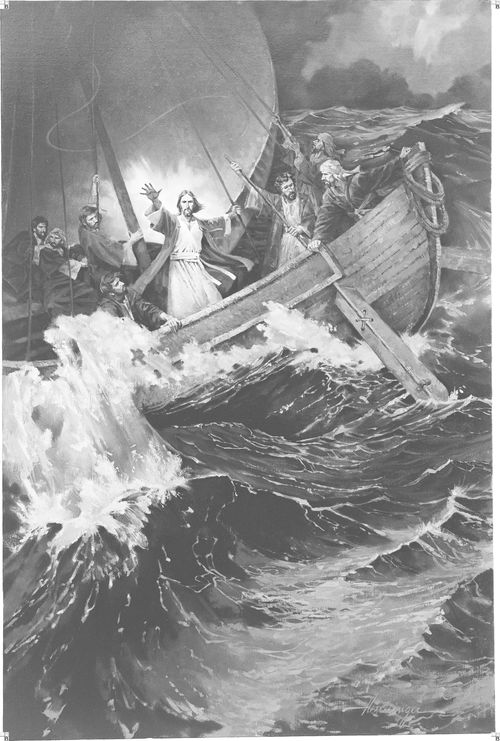 Christ calming the storm