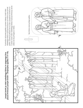 Stran z dejavnostjo: Joseph Smith je videl nebeškega Očeta in Jezusa Kristusa