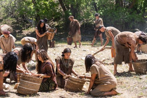 The Lamanites bring the Nephites into bondage and force the men and woman to do labor.