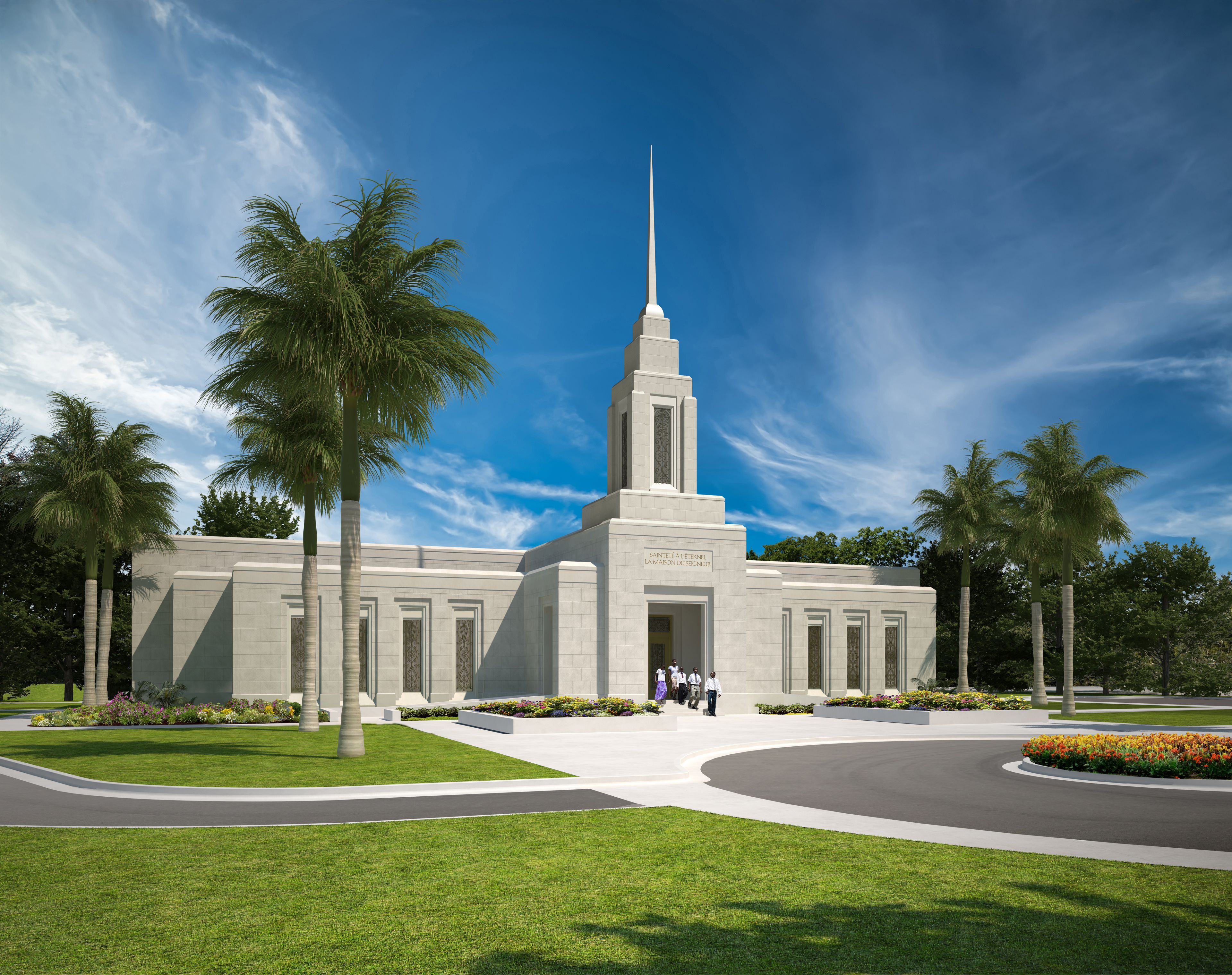 An artist’s rendering of the Port-au-Prince Haiti Temple.