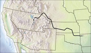 Mountain Meadows Massacre map