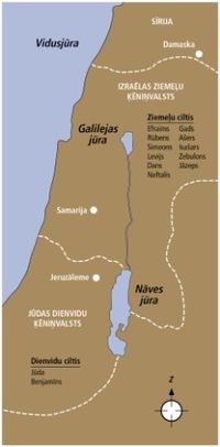 Izraēlas un Jūdas karte