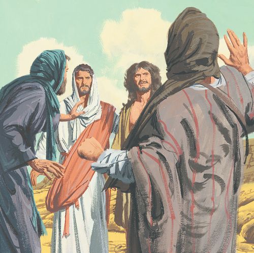 people talking to Jesus