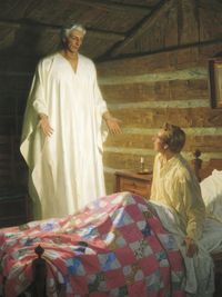 Moroni Appears to Joseph Smith in His Room