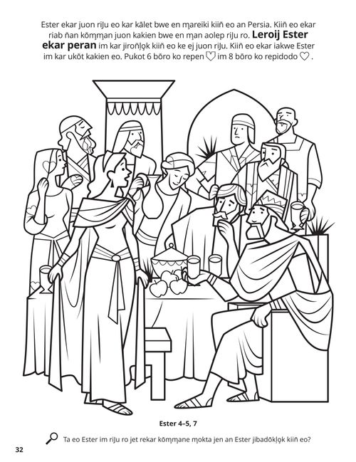 Esther coloring page