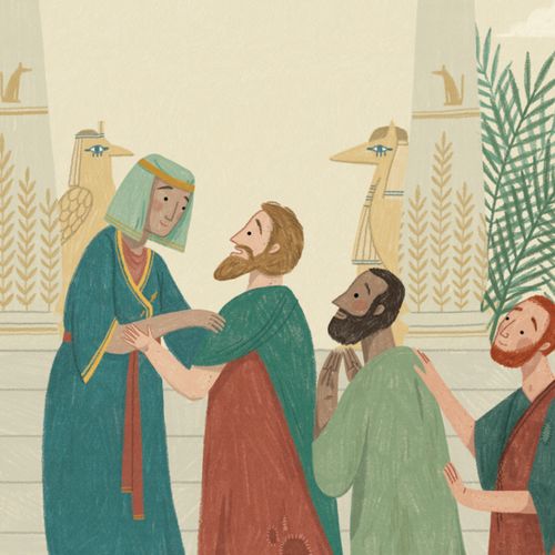 Joseph speaking to his brothers