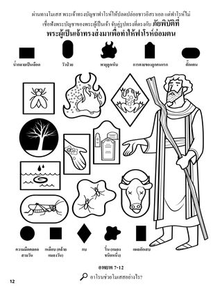 Plagues of Egypt coloring page