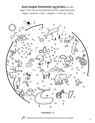 The Creation coloring page