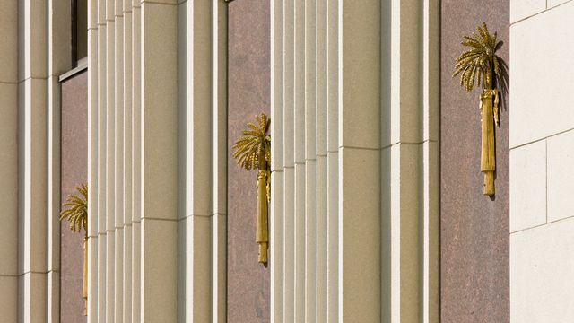 Exterior of the Relief Society Building in Salt Lake City, Utah.