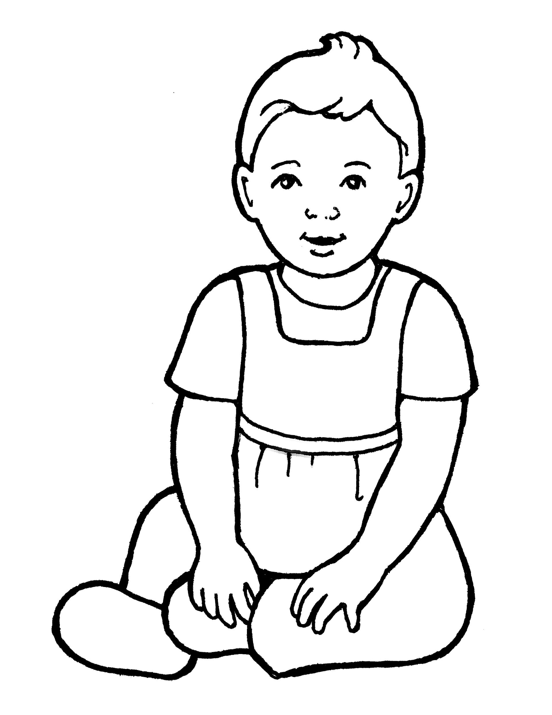 An illustration of a baby sister.