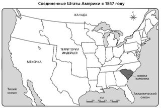 карта, США