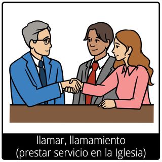 Símbolo del Evangelio de llamar, llamamiento (a prestar servicio en la Iglesia)