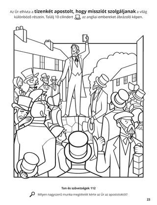 The Apostles Preached the Gospel to All Nations coloring page