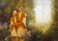 Adam och Eva lämnar Edens lustgård