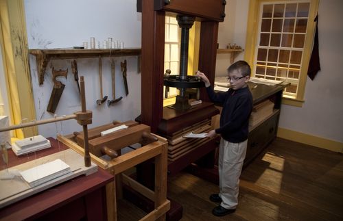 boy in Grandin Building