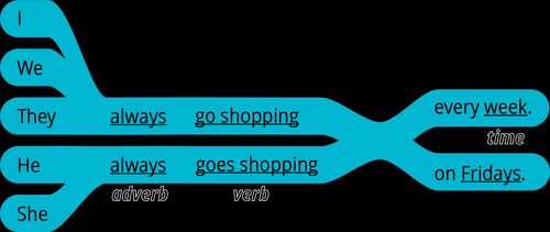 pattern 2 answer I adverb verb every time