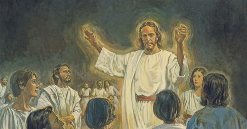 Jesus Cristo pregando o evangelho no mundo espiritual