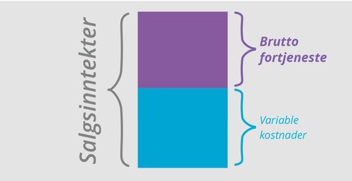 Diagram for bruttofortjeneste