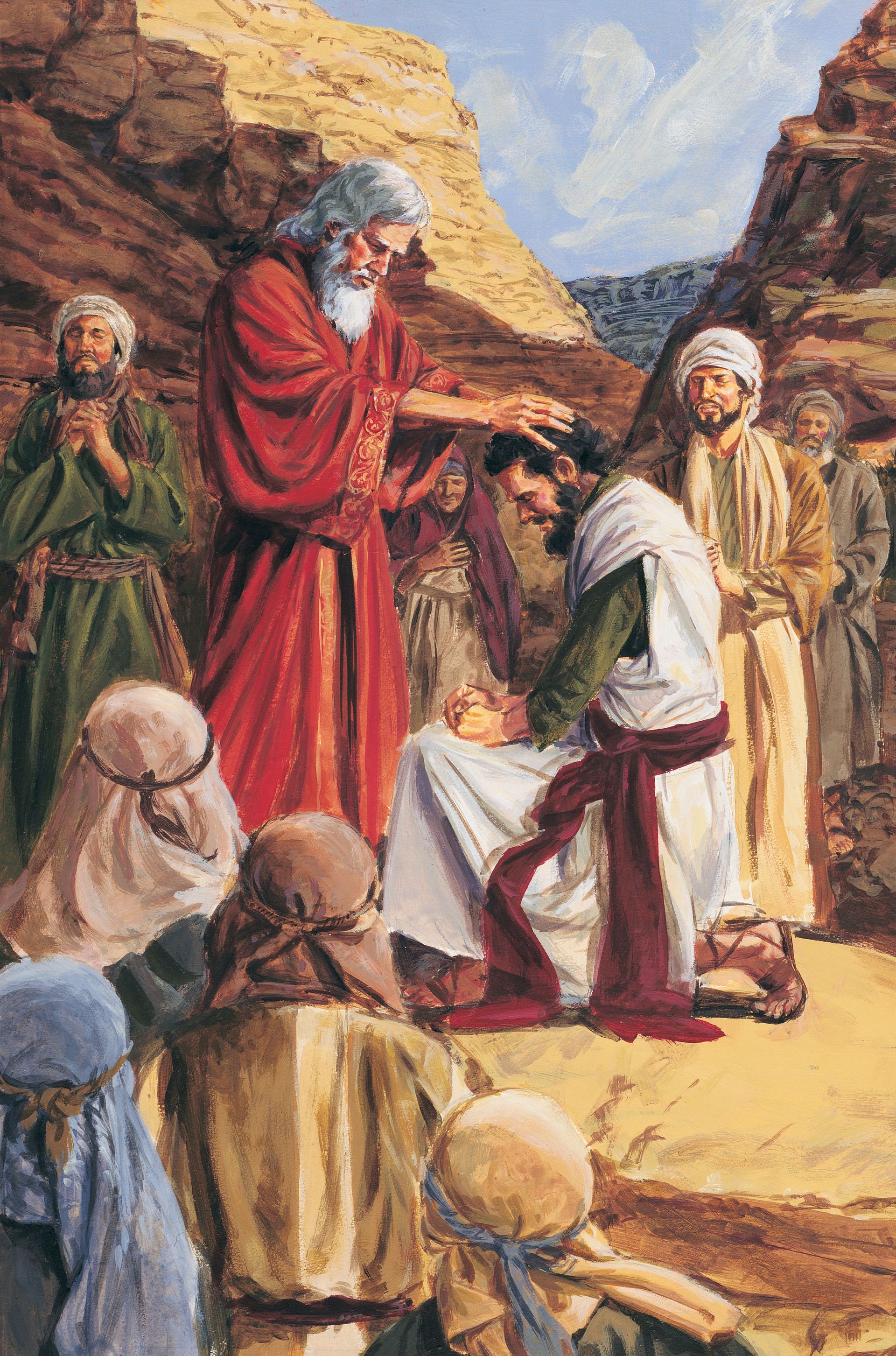 Moses Ordaining Joshua, by Darrell Thomas