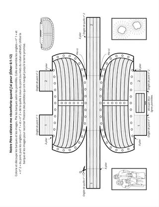 page d’activité : notre Père céleste a aidé les Jarédites à construire des barques