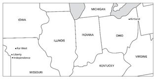 mapa, Ohio a Missouri