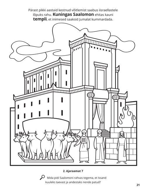 The Temple of Solomon coloring page