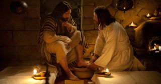 Isus îi spală picioarele lui Petru