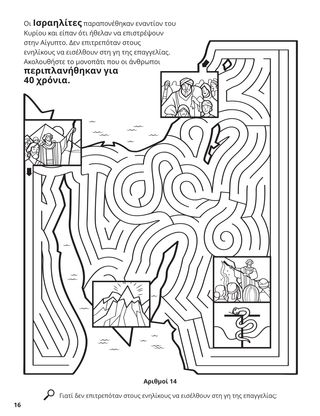 Forty Years in the Wilderness coloring page