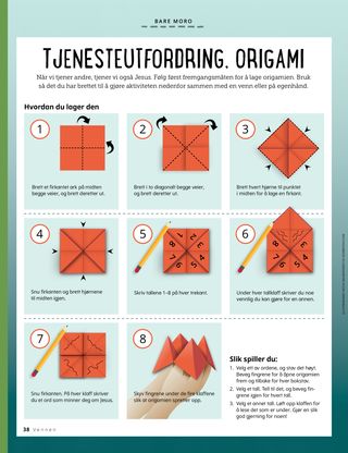 illustrated oribami instructions