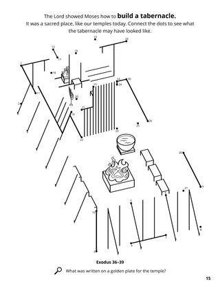 The Tabernacle coloring page