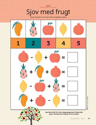 math game with fruit