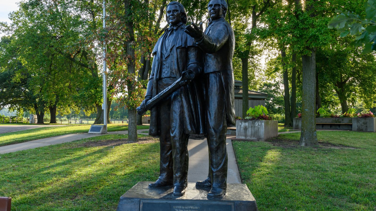 Statues of Brigham Young and Joseph Smith