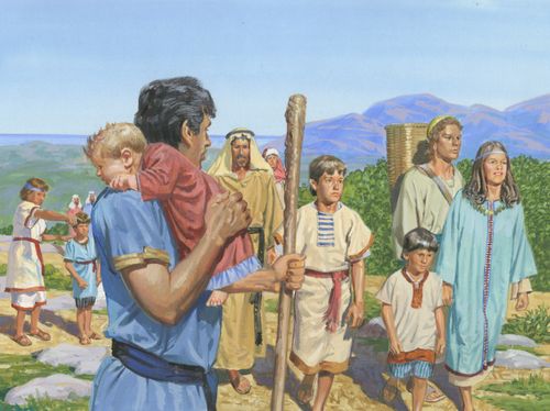 Nephi and righteous leaving