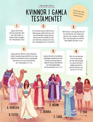 illustration of different women from the Bible
