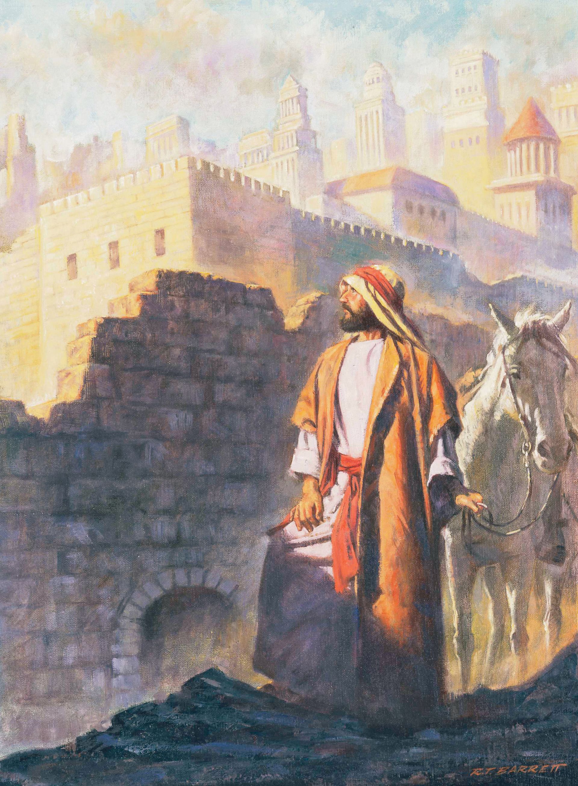Nehemiah Inspects The Walls of Jerusalem, by Robert Theodore Barrett