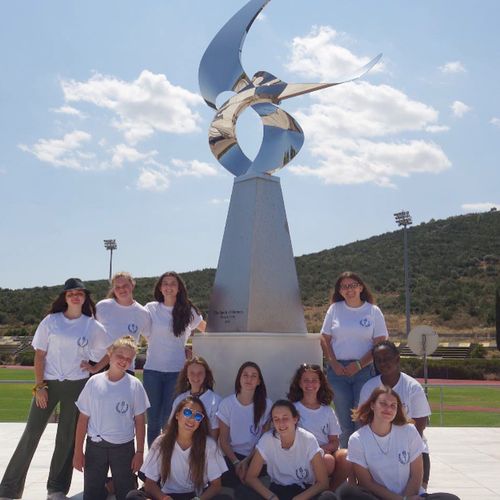 young women at Marathon Greece