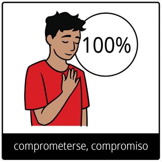 Símbolo del Evangelio de comprometerse, compromiso