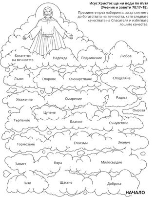 страница с материали за дейности: Исус Христос ще ни направлява