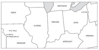 Kort, Ohio til Missouri