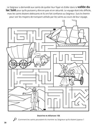 Journey to the Salt Lake Valley coloring page