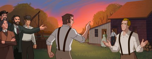 Some townspeople were upset with Joseph Smith.