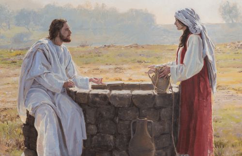 Jesus and woman at the well