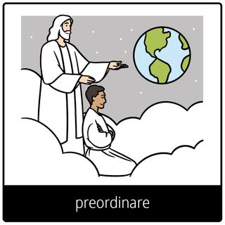 Simbolo del Vangelo “preordinare”