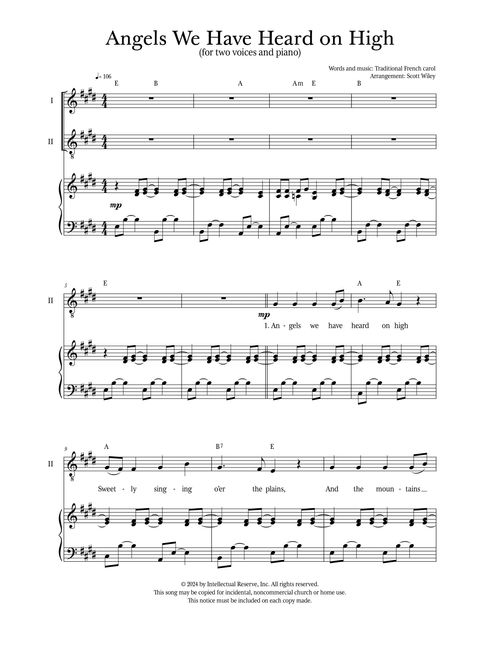 sheet music