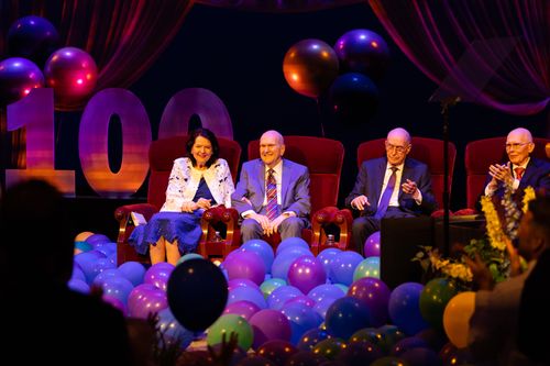 Celebrazione del centesimo compleanno del presidente Nelson