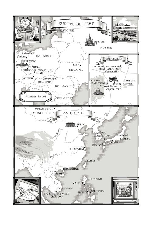 cartes de l’Europe de l’Est et de l’Asie