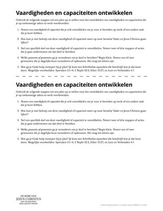 Vaardigheden en capaciteiten ontwikkelen