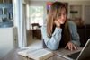 young woman studying