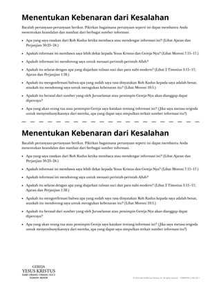 Menentukan Kebenaran dari Kesalahan